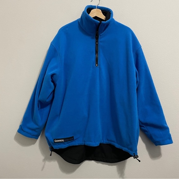 Guinness Official Merchandise 1/4 Zip Jacket Black Blue Reversible L/XL Rare - Picture 13 of 14